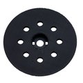 Metabo Replacement Backing Pad, Hard Medium Perforated, 5 Pad Diameter, Hook and Loop Attachment 631224000